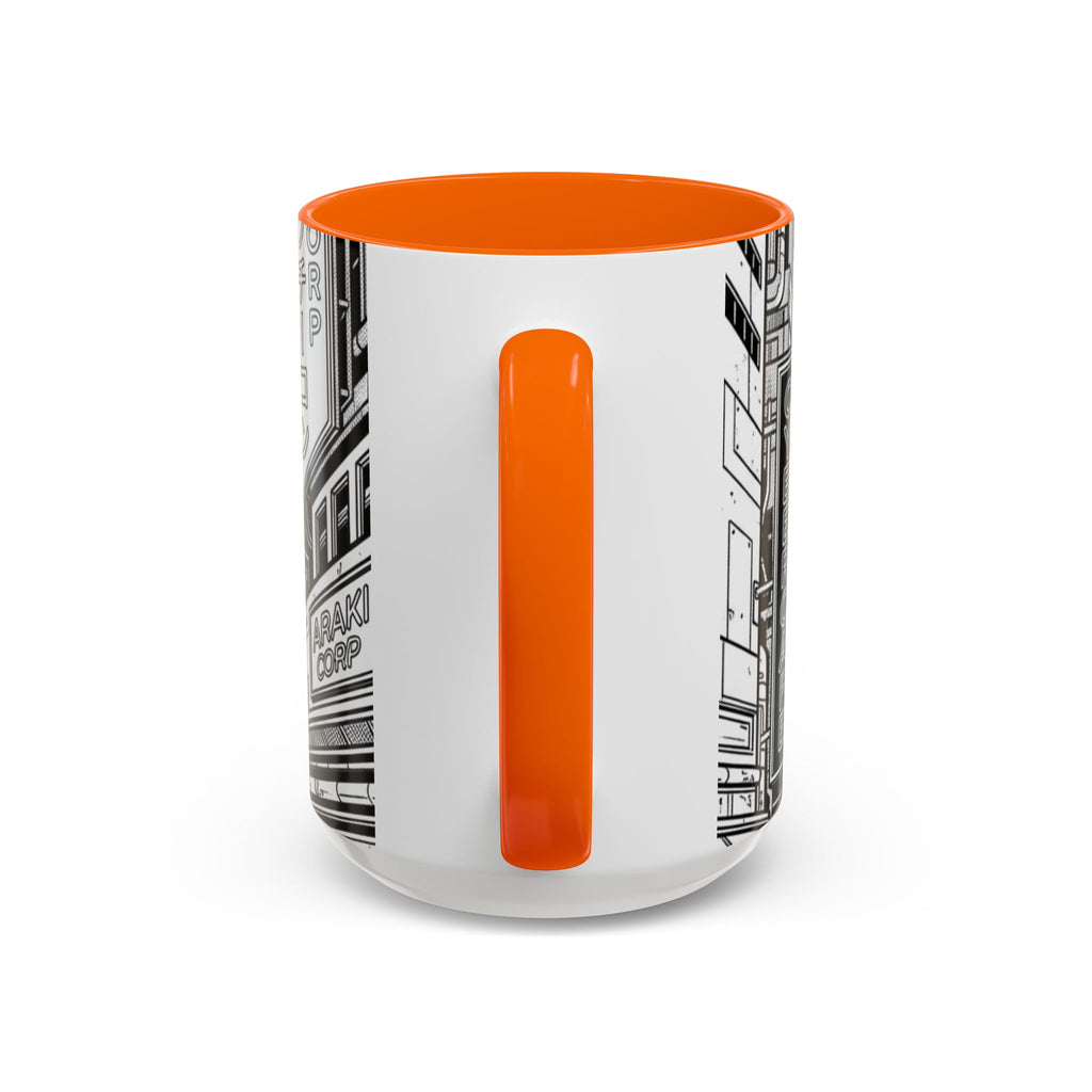 Futuristic Cityscape Accent Coffee Mug — Handle 11/15oz