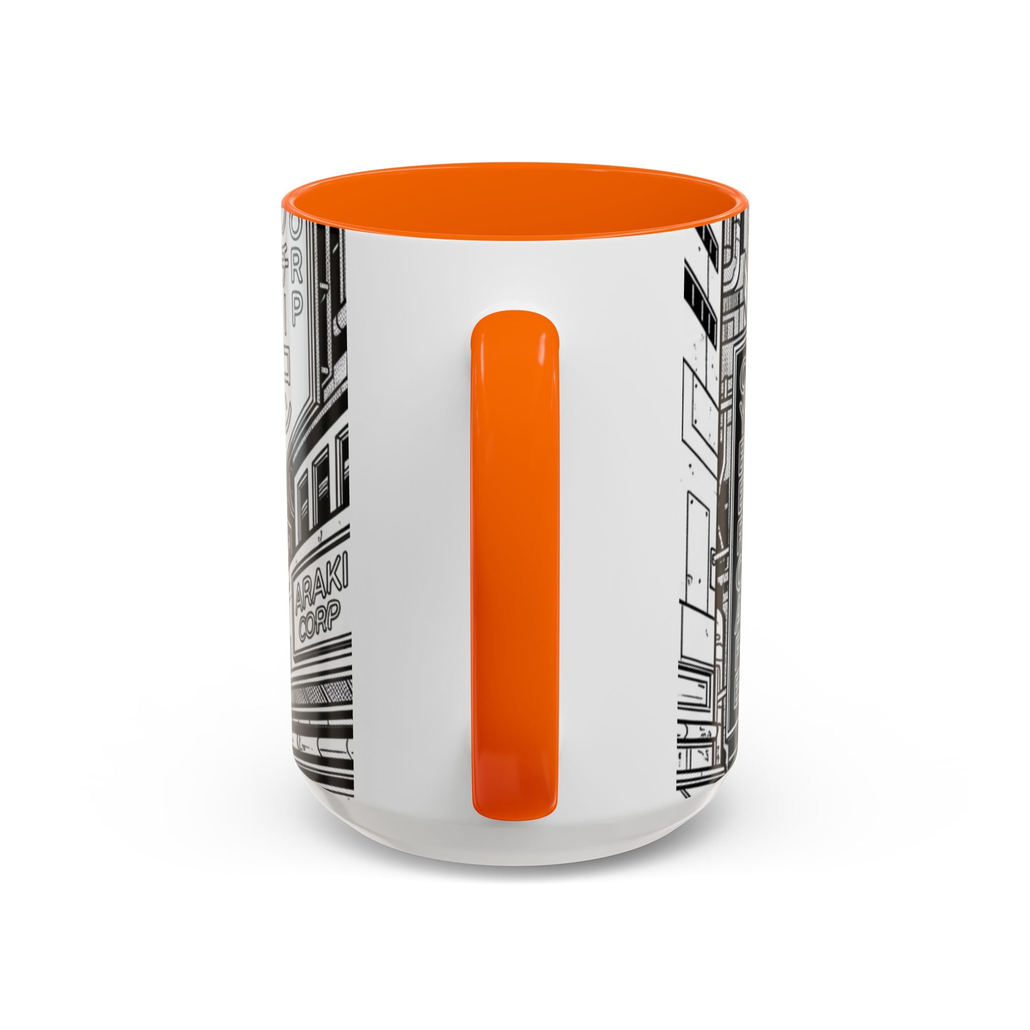 Futuristic Cityscape Accent Coffee Mug — Handle 11/15oz