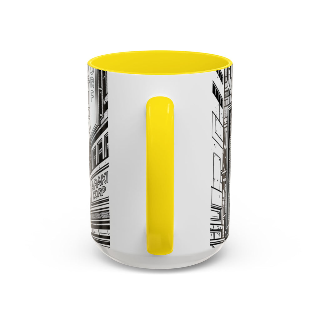 Futuristic Cityscape Accent Coffee Mug — Handle 11/15oz