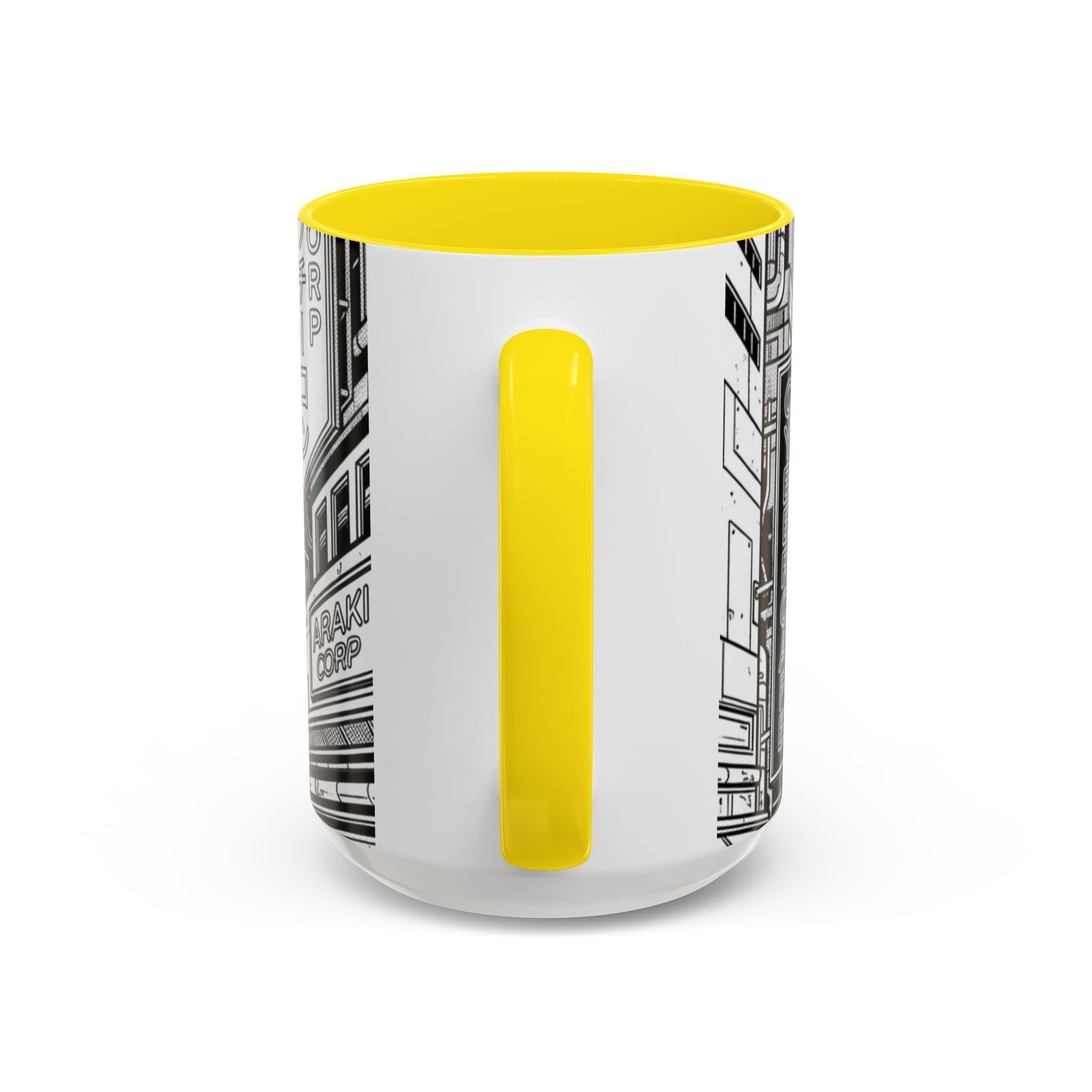 Futuristic Cityscape Accent Coffee Mug — Handle 11/15oz