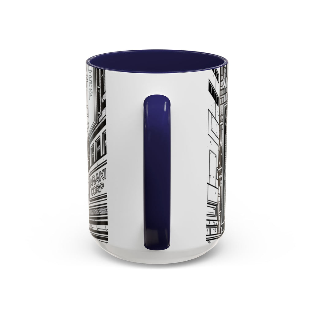 Futuristic Cityscape Accent Coffee Mug — Handle 11/15oz