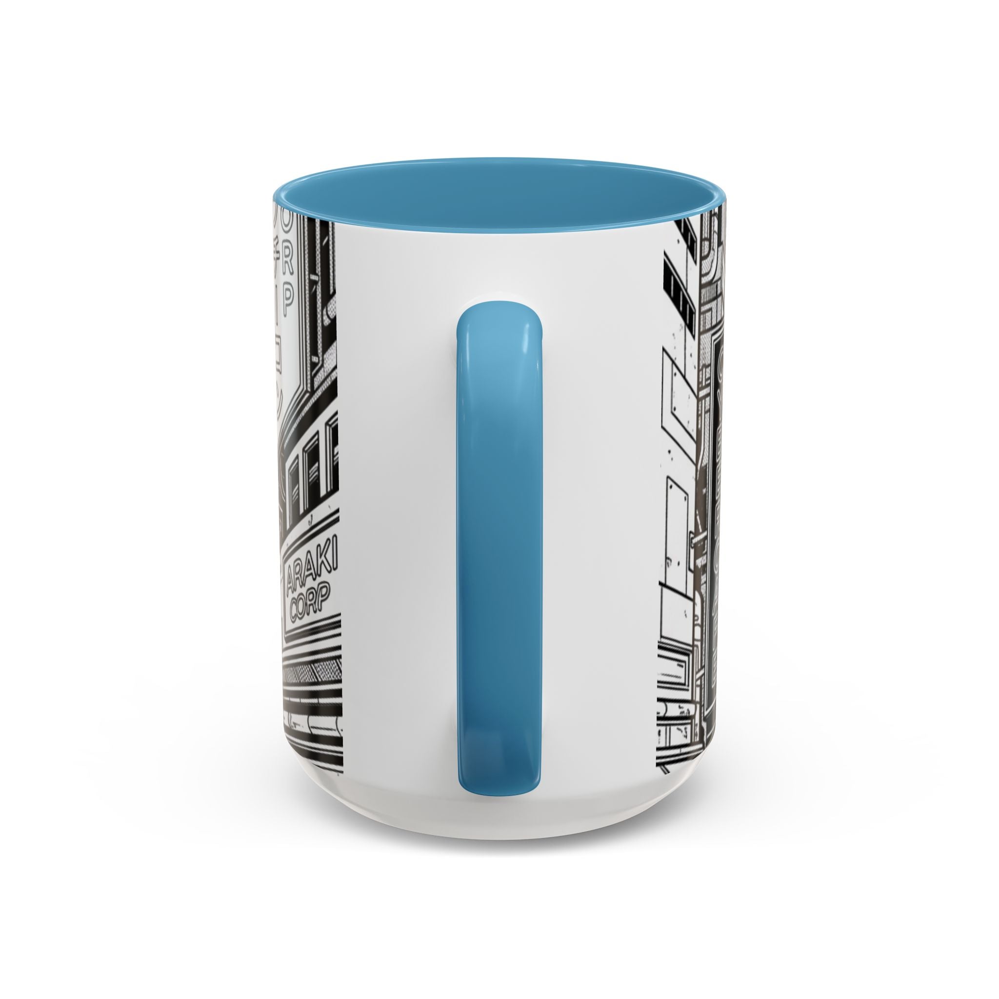 Futuristic Cityscape Accent Coffee Mug — Handle 11/15oz
