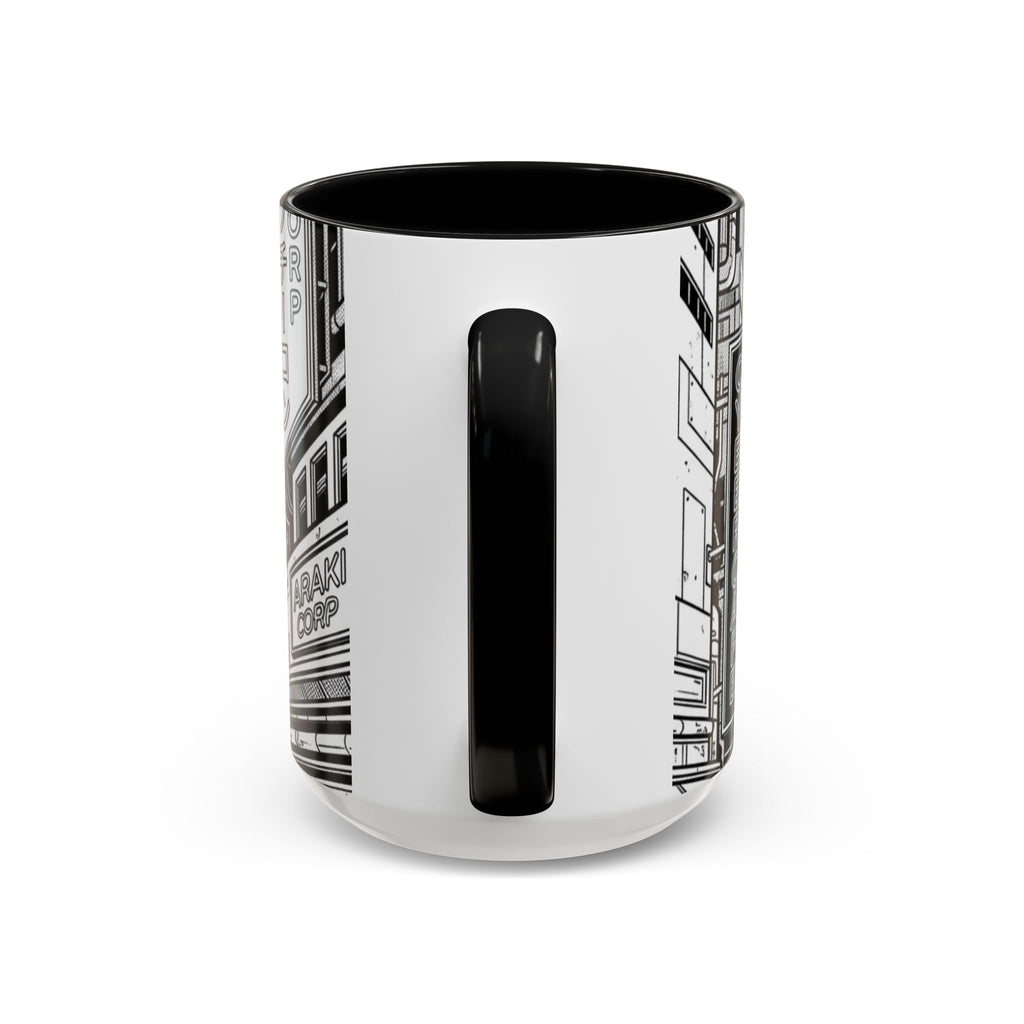 Futuristic Cityscape Accent Coffee Mug — Handle 11/15oz