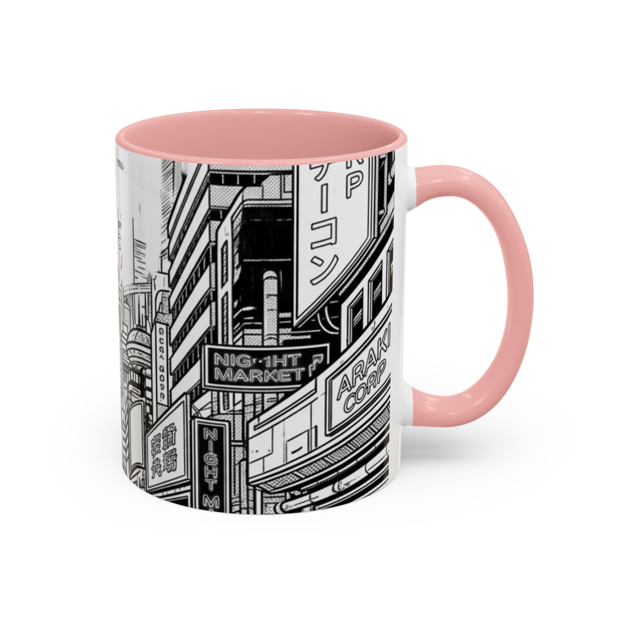 Futuristic Cityscape Accent Coffee Mug — Handle 11/15oz