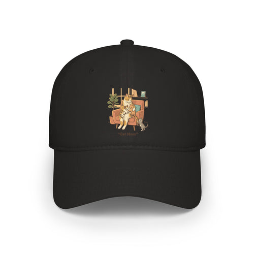 Retro Camper Dog Baseball Cap — 'On The Road' Low Profile Hat