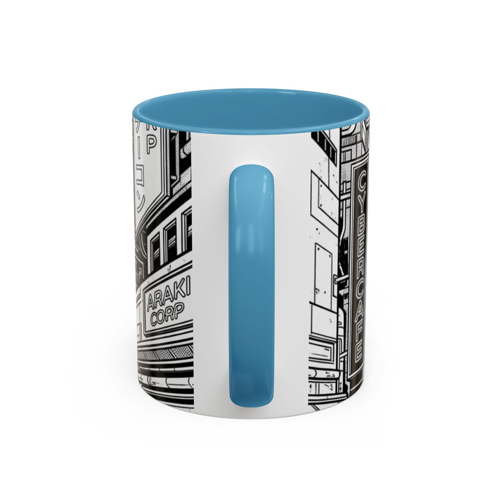 Futuristic Cityscape Accent Coffee Mug — Handle 11/15oz