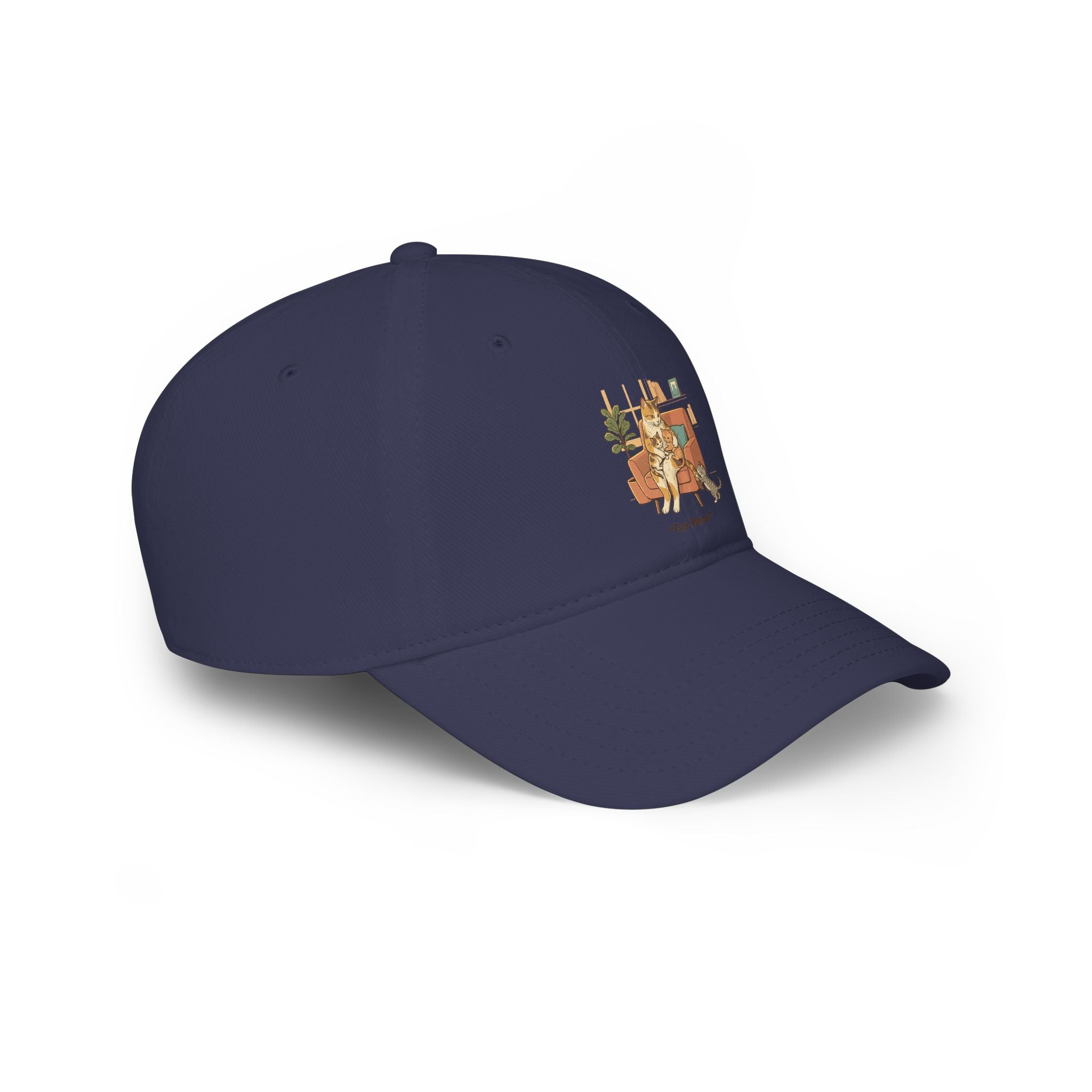 Retro Camper Dog Baseball Cap — 'On The Road' Low Profile Hat