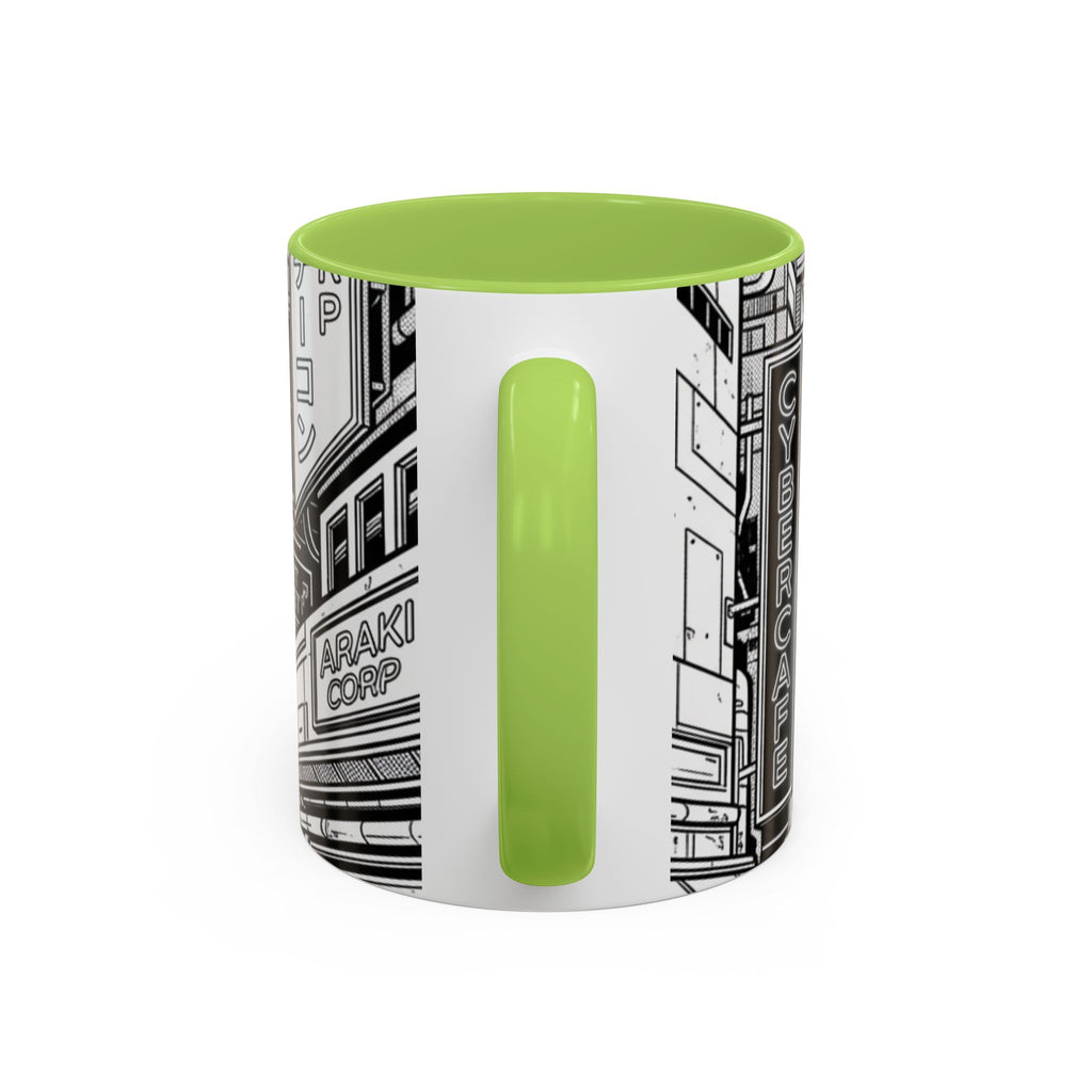 Futuristic Cityscape Accent Coffee Mug — Handle 11/15oz
