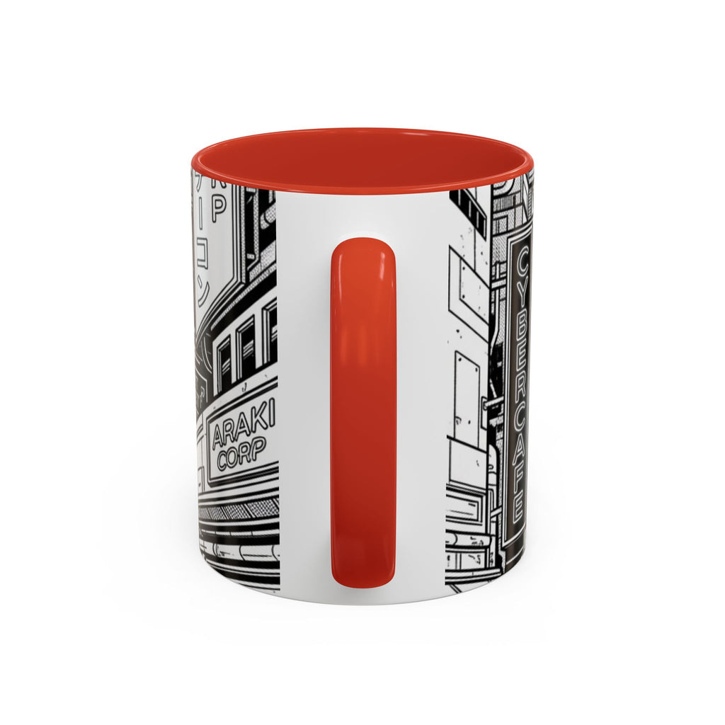 Futuristic Cityscape Accent Coffee Mug — Handle 11/15oz