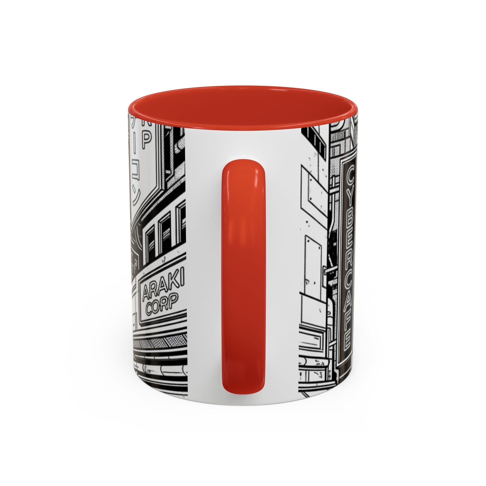 Futuristic Cityscape Accent Coffee Mug — Handle 11/15oz