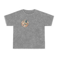 Cozy Cat Cottage T-Shirt — Vintage Mineral Wash Cat Illustration
