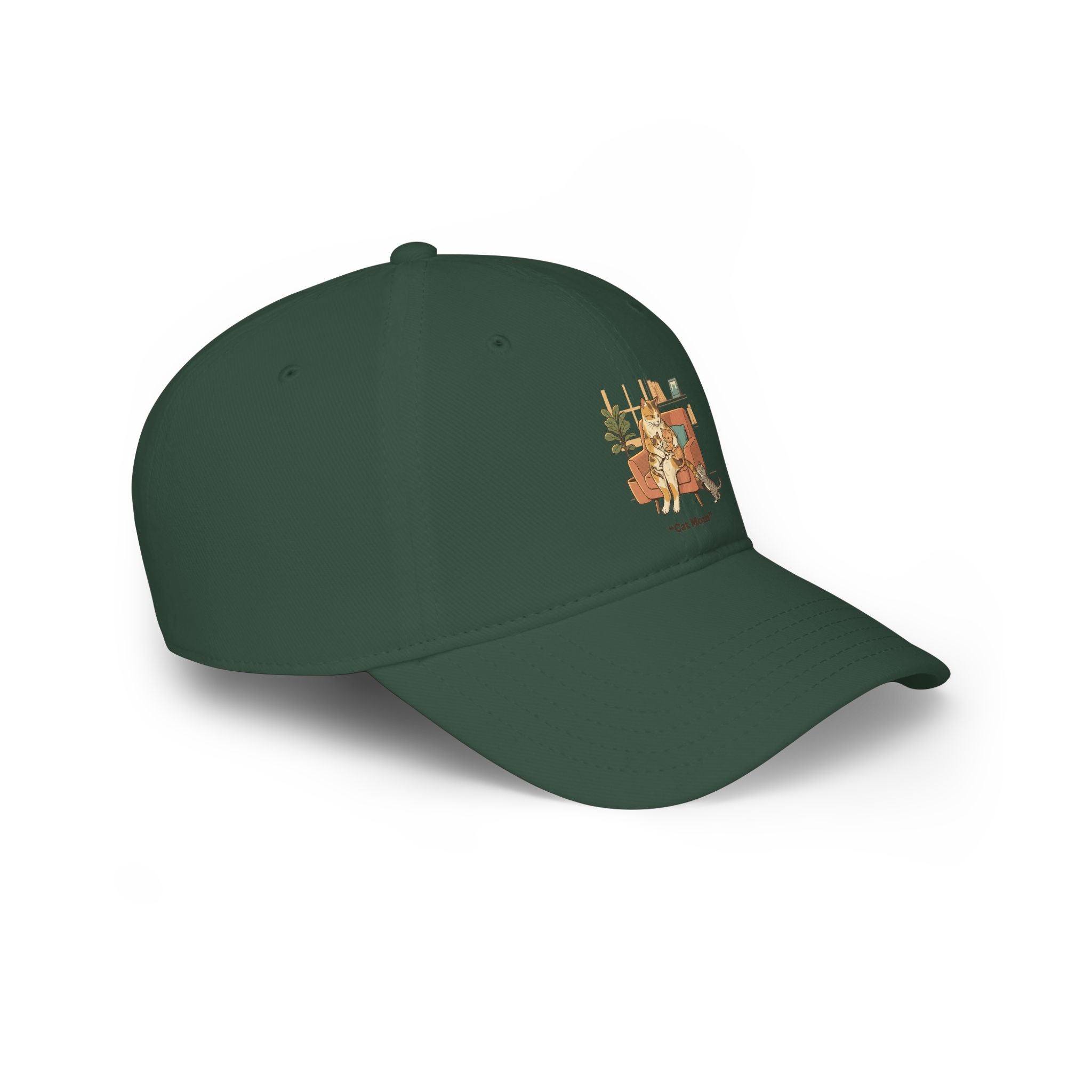 Retro Camper Dog Baseball Cap — 'On The Road' Low Profile Hat