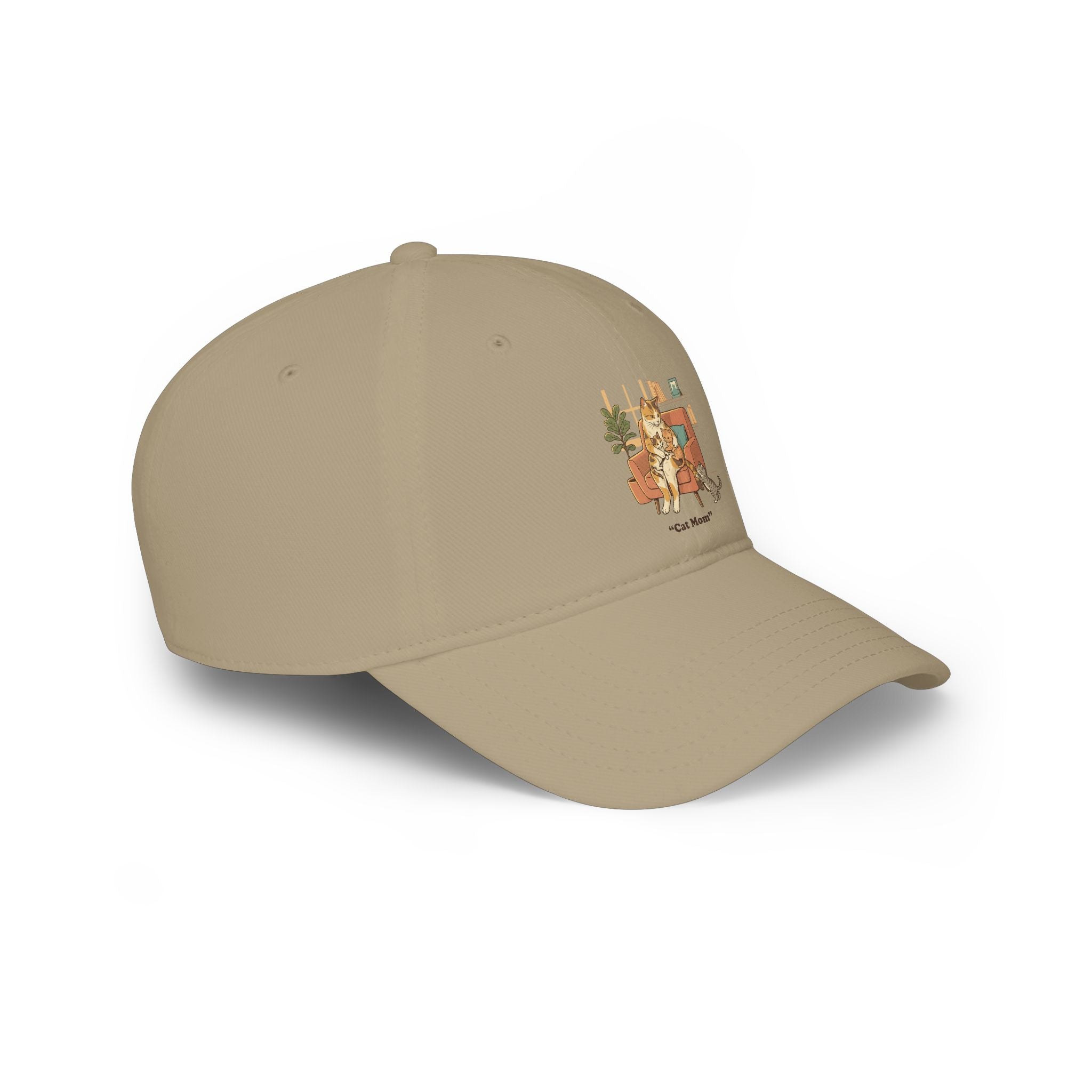 Retro Camper Dog Baseball Cap — 'On The Road' Low Profile Hat