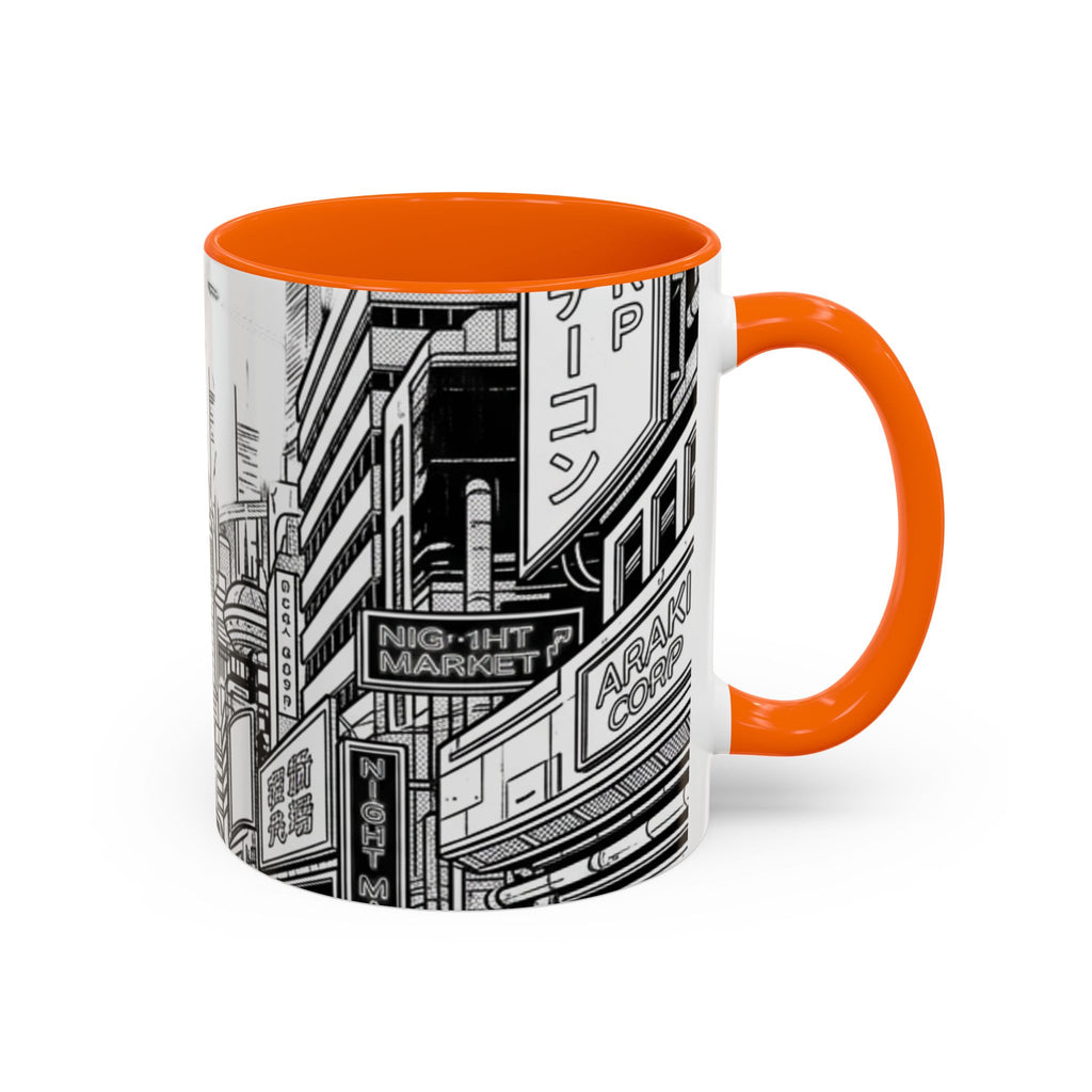 Futuristic Cityscape Accent Coffee Mug — Handle 11/15oz