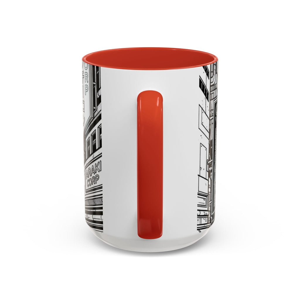 Futuristic Cityscape Accent Coffee Mug — Handle 11/15oz