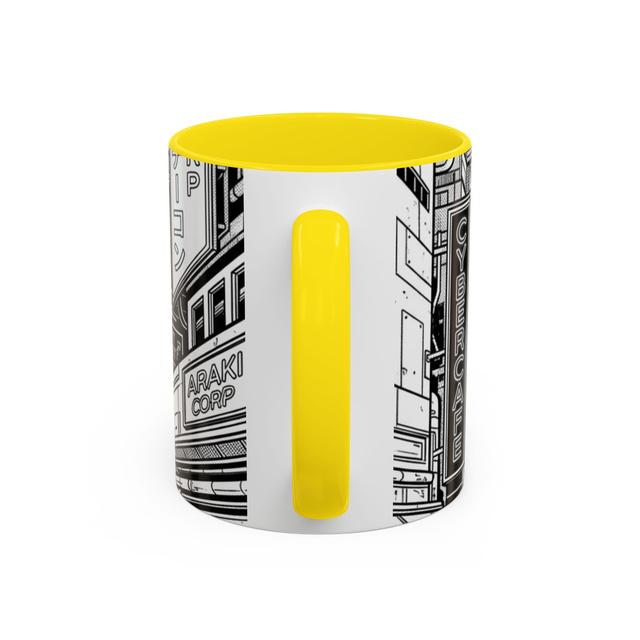 Futuristic Cityscape Accent Coffee Mug — Handle 11/15oz