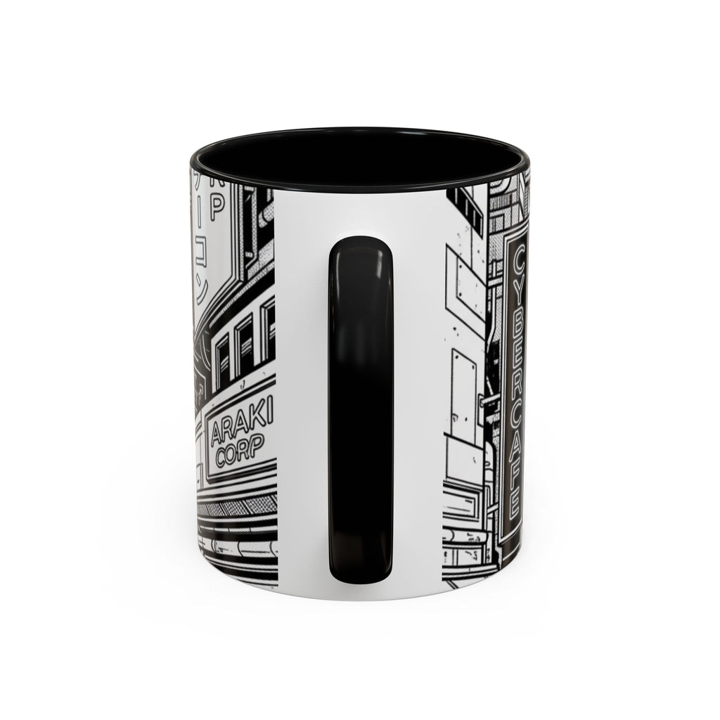 Futuristic Cityscape Accent Coffee Mug — Handle 11/15oz