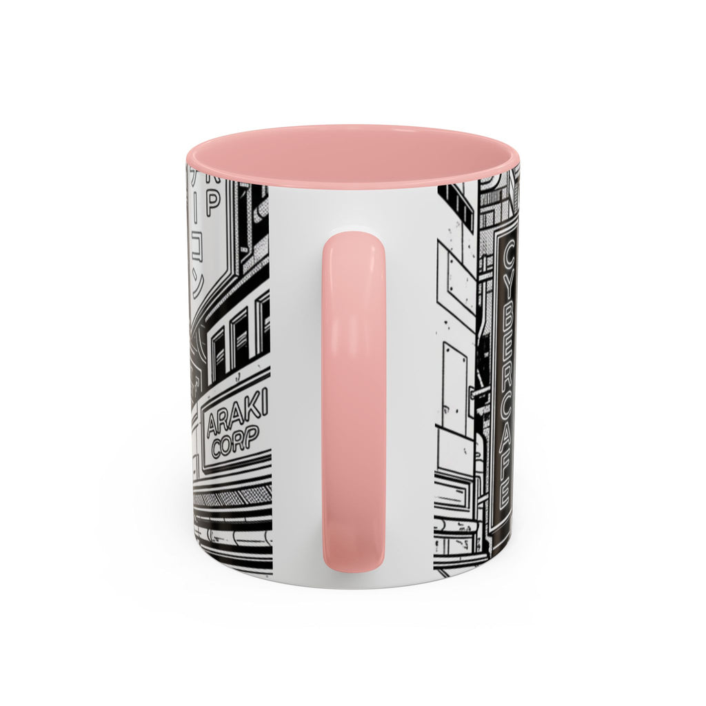 Futuristic Cityscape Accent Coffee Mug — Handle 11/15oz