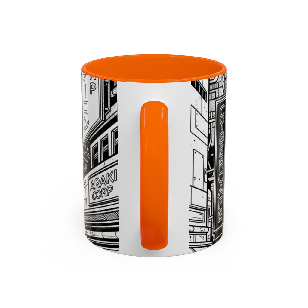Futuristic Cityscape Accent Coffee Mug — Handle 11/15oz