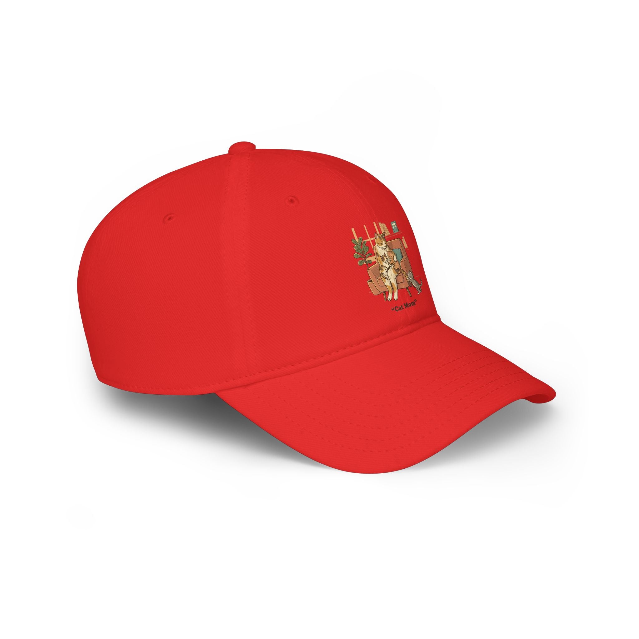 Retro Camper Dog Baseball Cap — 'On The Road' Low Profile Hat