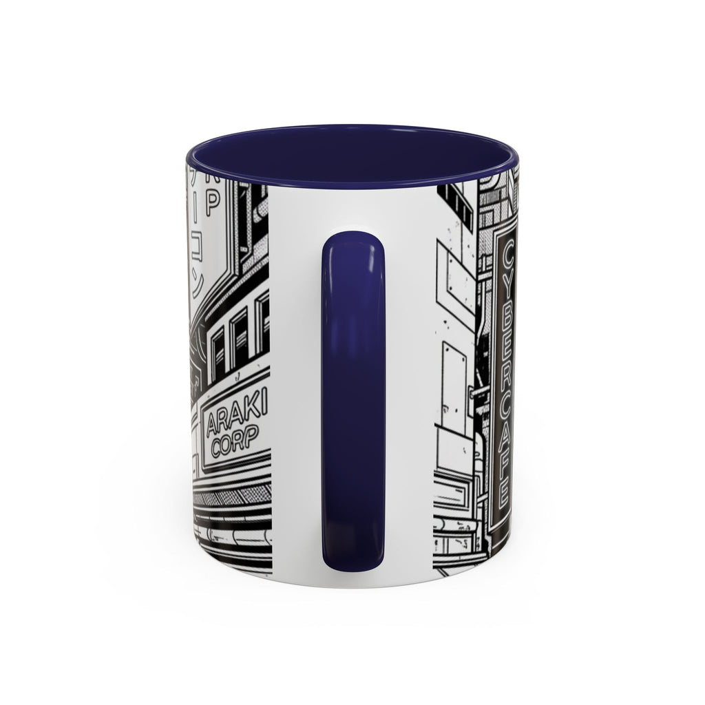 Futuristic Cityscape Accent Coffee Mug — Handle 11/15oz