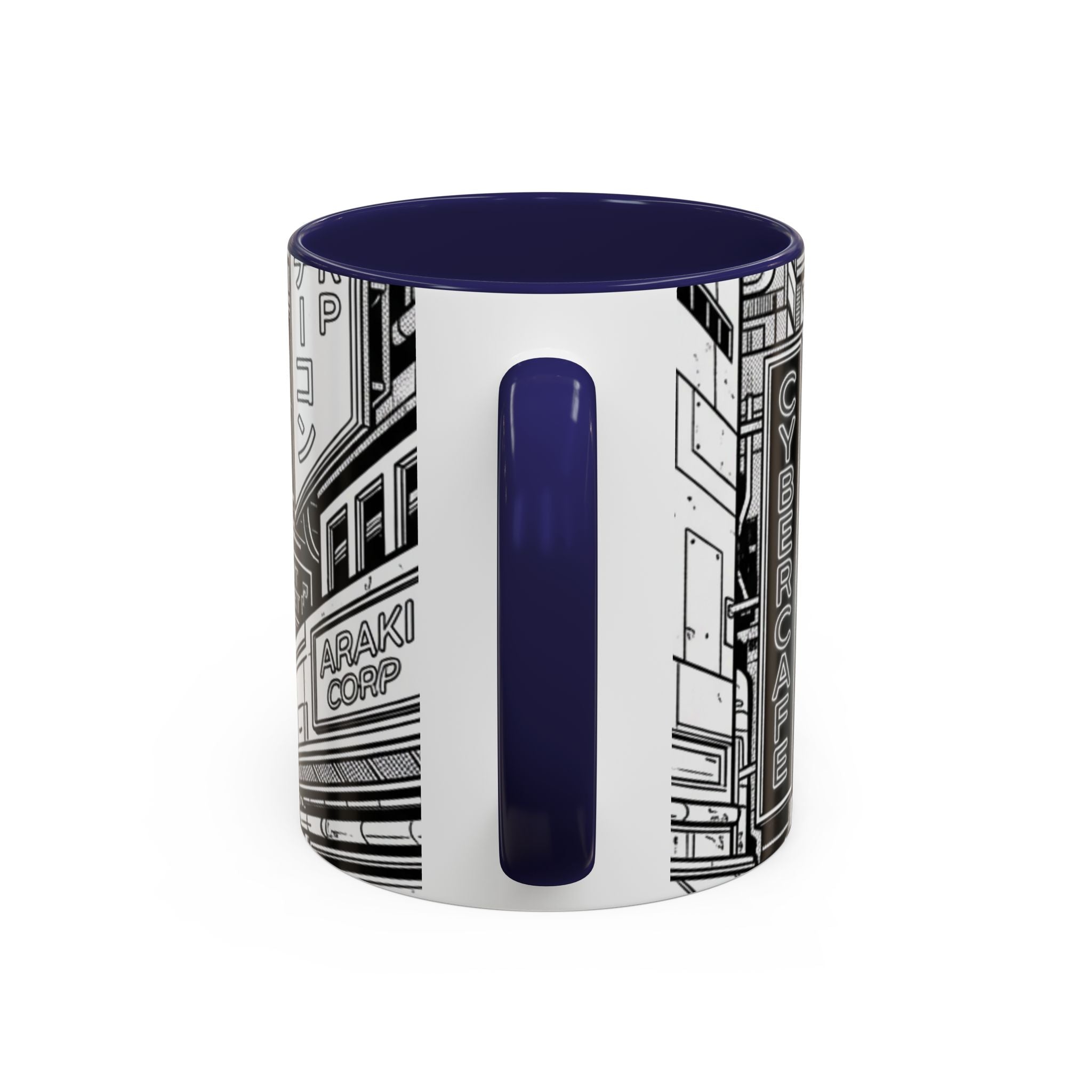Futuristic Cityscape Accent Coffee Mug — Handle 11/15oz