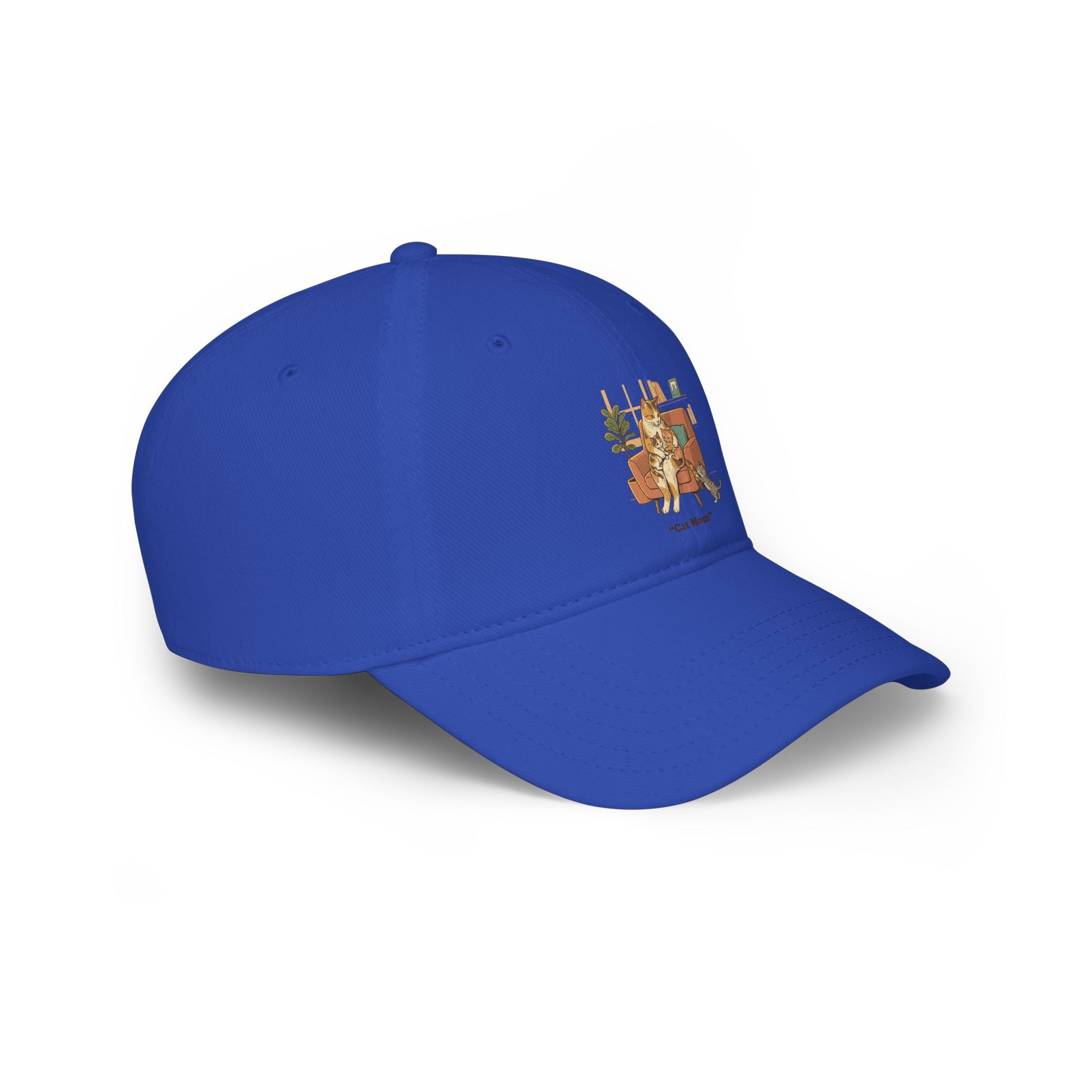 Retro Camper Dog Baseball Cap — 'On The Road' Low Profile Hat