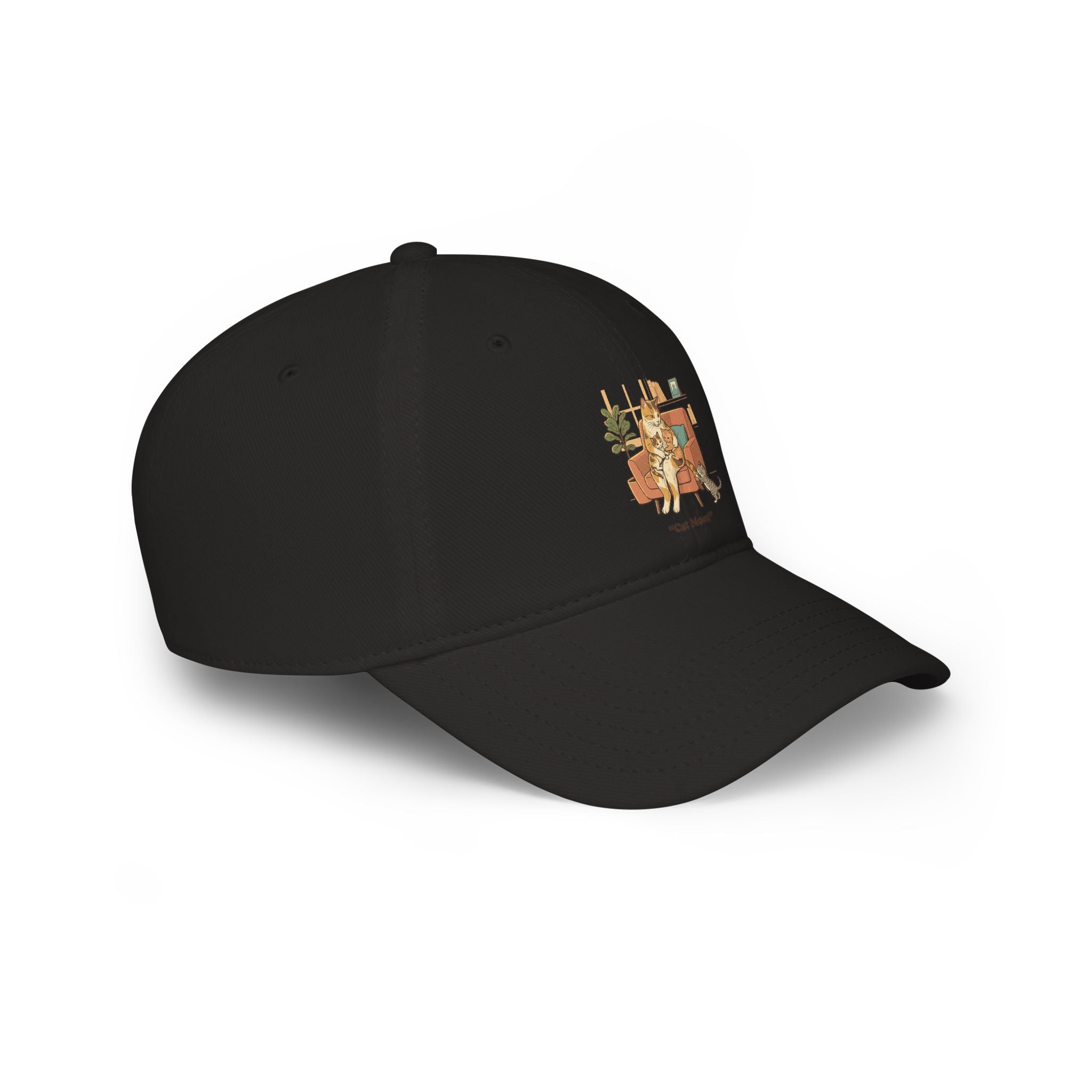 Retro Camper Dog Baseball Cap — 'On The Road' Low Profile Hat