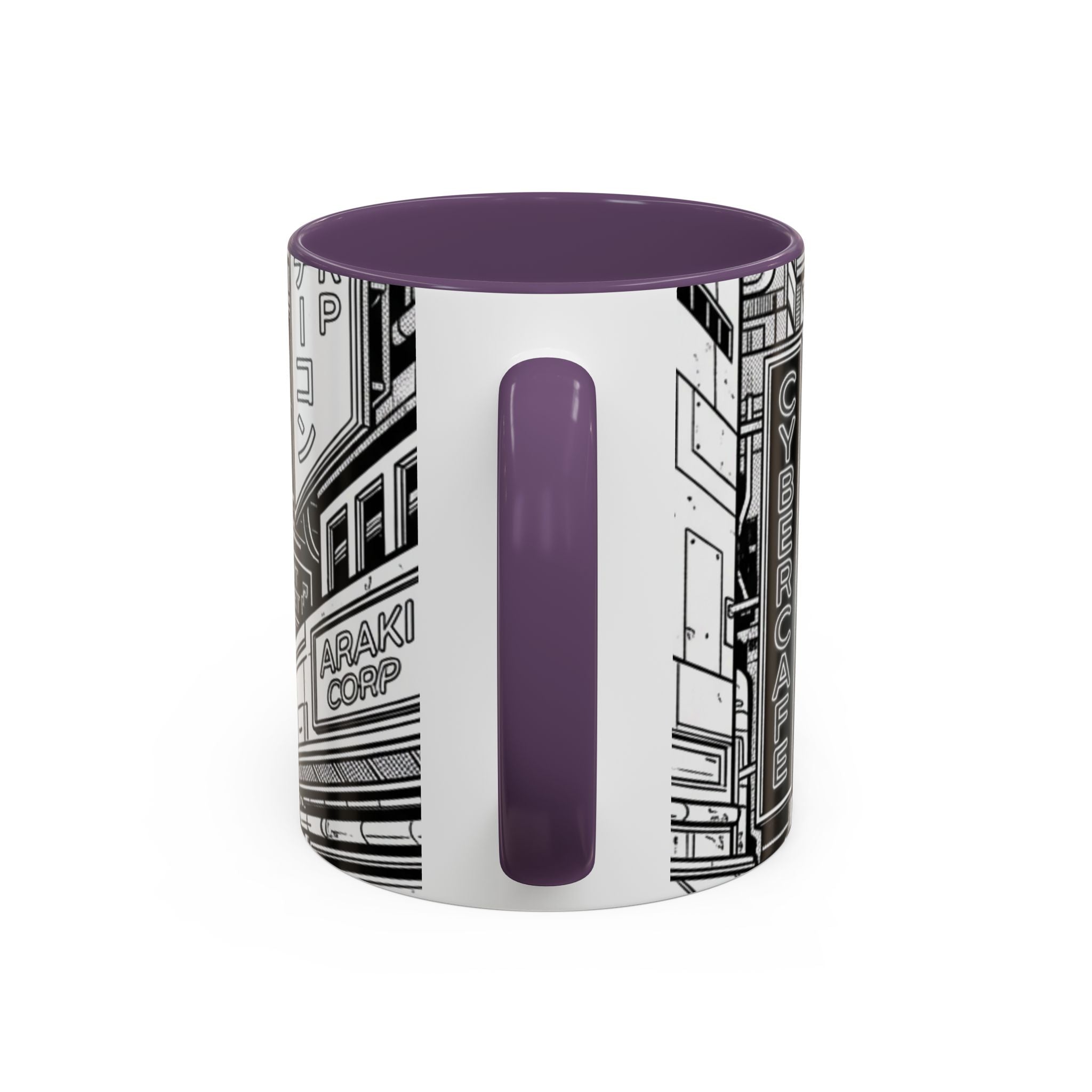 Futuristic Cityscape Accent Coffee Mug — Handle 11/15oz
