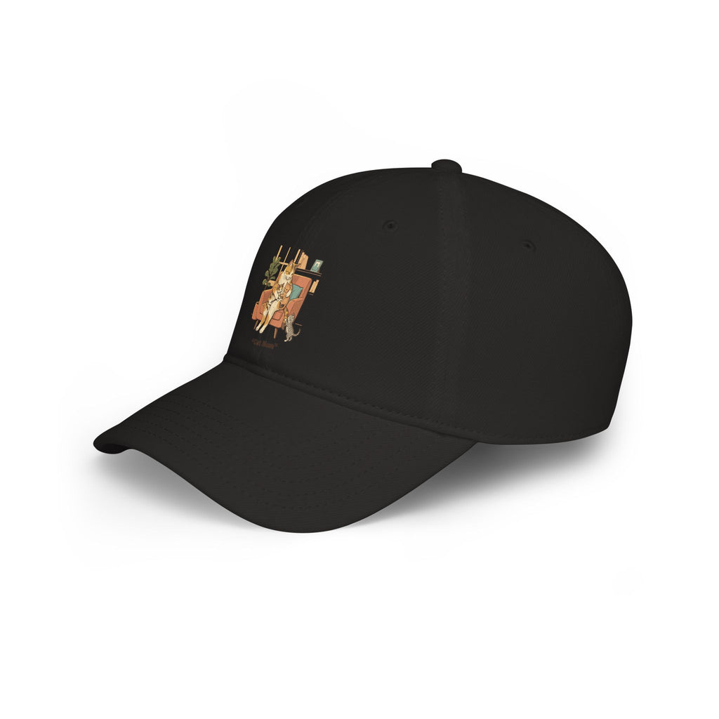 Retro Camper Dog Baseball Cap — 'On The Road' Low Profile Hat