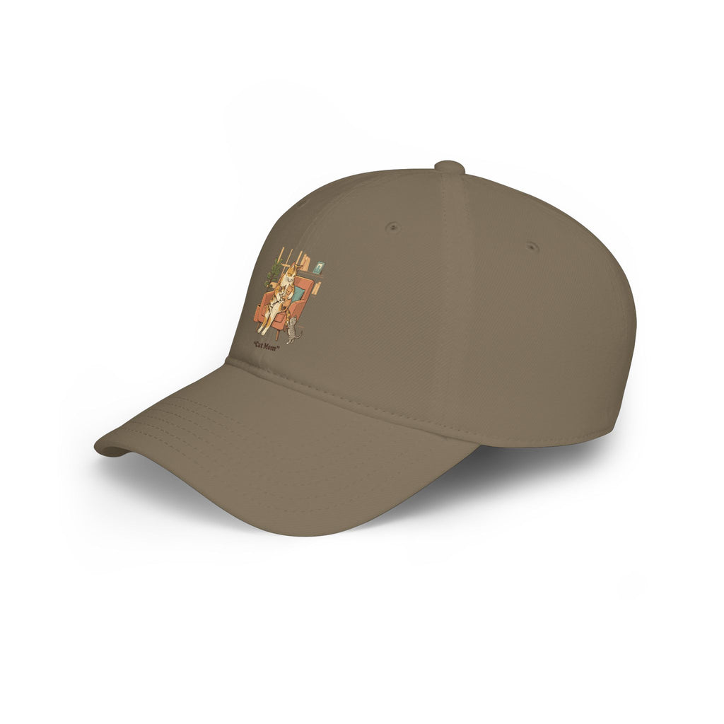 Retro Camper Dog Baseball Cap — 'On The Road' Low Profile Hat